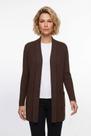 Cardigan feminino longo de malha com bolsos 61283 - Cardigan feminino longo de malha com bolsos 61283 -