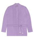 Cardigan Feminino Plus Size Em Tricot Secret Glam Roxo