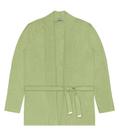 Cardigan Feminino Plus Size Em Tricot Secret Glam Verde