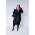 Cardigan Feminino Tricot Longo Trança Nervura Oversized Inverno Premium Cardigan Feminino Tricot Longo Trança Nervura Oversized Inverno Premium