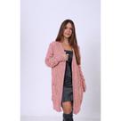 Cardigan Feminino Tricot Premium Casaco Alongado Escama Frio Inverno