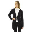 Cardigan JP Malhas Com Capuz E Ajuste Na Cintura - 015