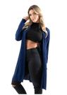 Cardigan Kimono Canelado Longo