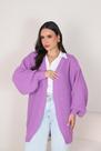 Cardigan Longo de Inverno Manga Bufante Moda Tricot Feminina Outono Inverno Cardigan Longo de Inverno Manga Bufante Moda Tricot Feminina Outono Inverno