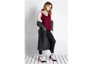 Cardigan Longo Feminino Cinza Cardigan Longo Feminino Cinza