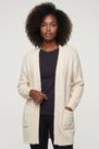 Cardigan longo feminino tricot com bolso 61290 - Cardigan longo feminino tricot com bolso 61290 -