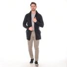 Cardigan Masculino Longo Gola Xale Elegante Casual Inverno Confortável Premium