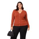 Cardigan Modinha Feminino Facinelli 651170 Terracota