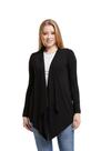 Cardigan plus size feminino casaco kimono com bico manga longa