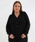 Cardigan Plus Size Feminino Tricô Marisa Preto-53449
