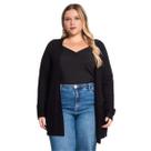 Cardigan Ribana Canela Cereja Rosa Preto 85168