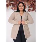 Cardigan Senhoras Manga Longa Lanzinha Plus Feminina