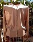 Cardigan SetaCashmere Gola Careca Cor Camelo Tamanho XL