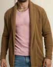 Cardigan Sobretudo Caramelo Masculino