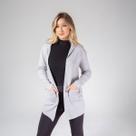 Cardigan susie médio com capuz feminino Cardigan susie médio com capuz feminino