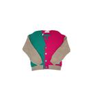 Cardigan Trico Aberto Cereja