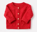 Cardigan Tricô Bebê Ponto Trabalhado C/ Botão 25719