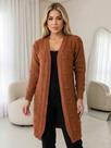 Cardigan Tricot Manga Longa Aberto