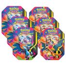 Cards Pokemon Tcg Mega Charizard Tins Display C/6pcs 7539 Cards Pokemon Tcg Mega Charizard Tins Display C/6pcs 7539