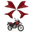 Carenagem Aba Aleta Guia Inferior Superior Tanque Vermelho Maceio Honda Xre 300 2010