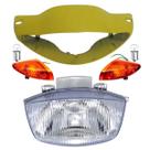 Carenagem Farol Amarela Biz 100 98 Á 99, Bloco Optico, Pisca