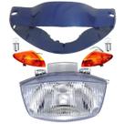 Carenagem Farol, Bloco, Pisca, Biz 100 Azul 02 Á 03