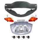 Carenagem Farol Bloco Pisca C/presilha Biz 100 Verde 03/04