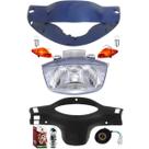 Carenagem Farol, Bloco, Pisca, Lâmpada Biz 100 02 Á 03 Azul