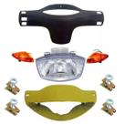 Carenagem Farol E Painel, Bloco, Pisca Biz 100 Es Amarela