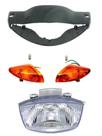 Carenagem Farol Verde + Pisca Dianteiro + Bloco Biz100 03.04