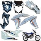 Carenagem Nxr Bros 160 2022 2024 Asa do Tanque Par de Tampa Lateral Frontal Paralama Dianteiro