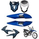 Carenagem Nxr Bros 160 modelo 2016 Até 2021 Aba do Tanque Par de Complementos Máscara Frontal Bananinha Aranha do Painel