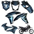 Carenagem Nxr Bros 160 Modelo 2022 2024 Asa do Tanque Par de Complementos Frente Frontal Rabeta traseira Carenagem Nxr Bros 160 Modelo 2022 2024 Asa do Tanque Par de Complementos Frente Frontal Rabeta traseira