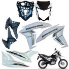 Carenagem Nxr Bros 160 Modelo 2022 2024 Asa do Tanque Tampa lateral Frente Frontal Com Aranha do Painel Carenagem Nxr Bros 160 Modelo 2022 2024 Asa do Tanque Tampa lateral Frente Frontal Com Aranha do Painel