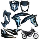Carenagem Nxr Bros 160 Modelo 2022 2024 Asa do Tanque Tampa lateral Frente Frontal Com Aranha do Painel