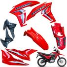 Carenagem Nxr Bros 160 Modelo 2022 2024 Asa do Tanque Tampa lateral Paralama Dianteiro Rabeta Traseira