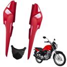 Carenagem Traseira Rabeta Fan 160 Start 160 2016 a 2022 Vermelho Guarau Stylu