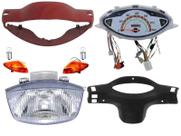 Carenagem Vermelha Biz 100 98 A 01 Com Farol, Piscas, Painel