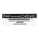 Carga de caneta pilot rfjs-gp-f-0,7 preta - cx c/ 12 Carga de caneta pilot rfjs-gp-f-0,7 preta - cx c/ 12