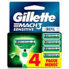 Carga Gillette Mach3 Sensitive Leve 4 Pague 3 Carga Gillette Mach3 Sensitive Leve 4 Pague 3
