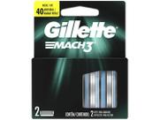 Carga Para Aparelho De Barbear Gillette Mach3 - 2 Unidades