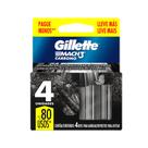 Carga Para Aparelho de Barbear Gillette Mach3 Carbono 4 Cartuchos