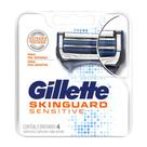 Carga Para Aparelho de Barbear Gillette Skinguard Sensitive Refil 4 Cartuchos