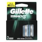 Carga Para Aparelho De Barbear Mach 3 2 unidades - Gillette