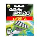 Carga para Aparelho de Barbear Pele Sensível 3 Unidades Gillette Mach3 Sensitive Leve 3 Pague 2