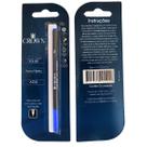 Carga Para Caneta Crown Roller CA22007A - Cor Azul Carga Para Caneta Crown Roller CA22007A - Cor Azul
