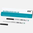 Carga para caneta Montblanc BP M Barbados Blue, pacote com 2