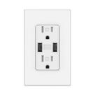 Cargador de pared con toma USB 4.8A de alta velocidad y doble puerto 15A