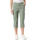Cargo Capri Gloria Vanderbilt Garden SAGE para mulheres