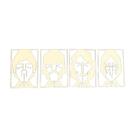 caricatura Os Beatles 8 x 11 cm em mdf 3mm branco caricatura Os Beatles 8 x 11 cm em mdf 3mm branco